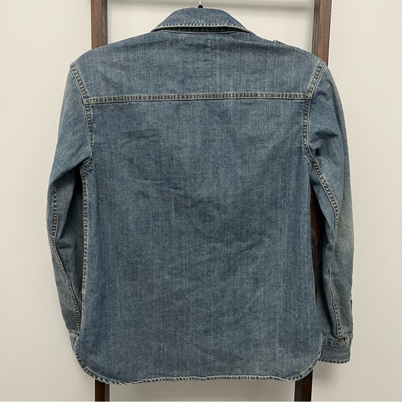 Talula Aritzia Denim Button Up Shirt Sz XXS - Picture 2 of 5